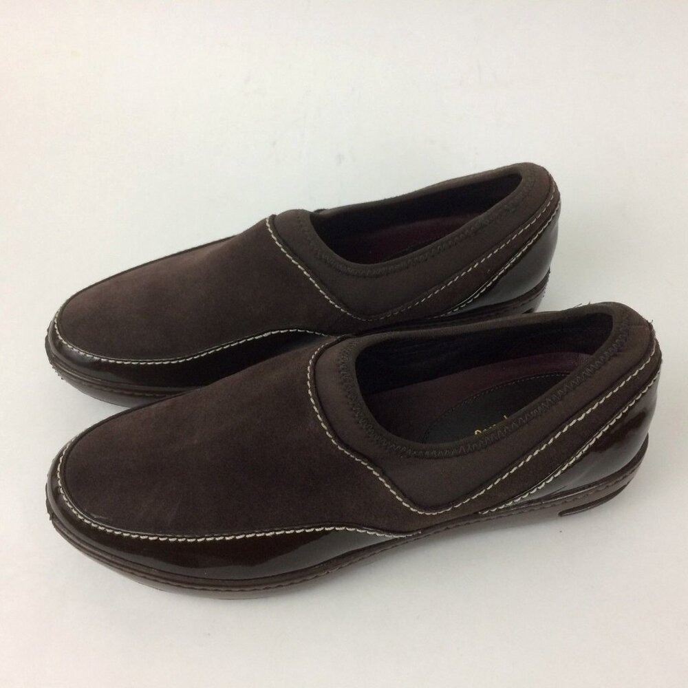 Cole Haan Nike Air Womens Shoes Sz 8B Kadin Waterproof Loafer Slip On Dark Brown